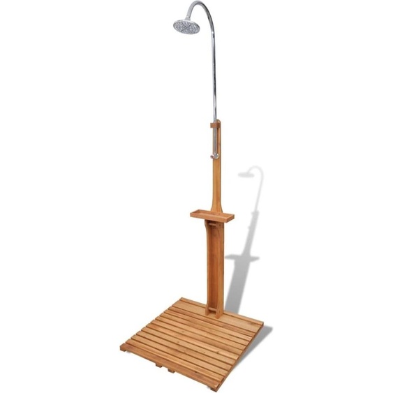 Meuble douche de jardin bois - Accessoires piscine 40857