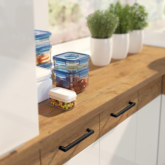 Meuble étagère supérieur de cuisine 30 cm ZHILAN - chêne lancelot