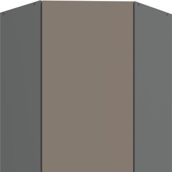 Meuble haut dangle LUNARA 1 - 60x60 cm, beige foncé / anthracite