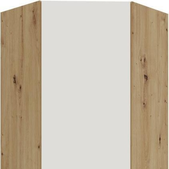 Meuble haut dangle LUNARA 1 - 60x60 cm, blanc / chêne artisanal