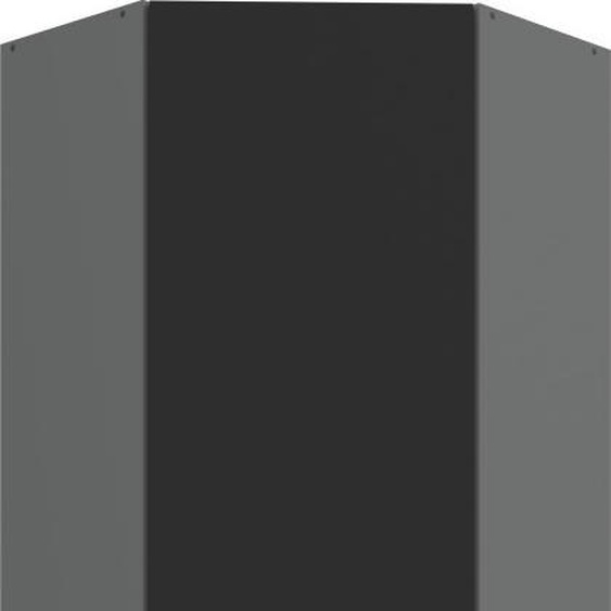 Meuble haut dangle LUNARA 1 - 60x60 cm, noir / anthracite