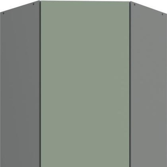 Meuble haut dangle LUNARA 1 - 60x60 cm, vert / anthracite