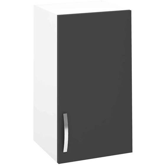 Meuble haut de cuisine avec 1 porte coloris gris - Hauteur 70 x Longueur 40 x profondeur 33 cm