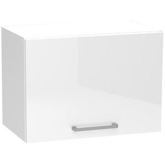 Meuble haut de cuisine coloris blanc avec 1 porte -  longueur 50 x profondeur 28 x hauteur 36 cm