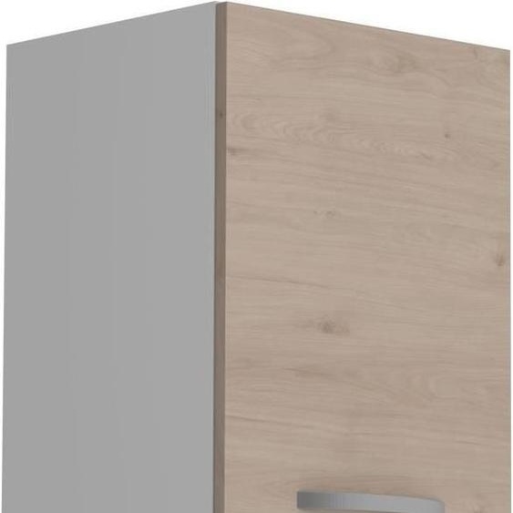 Meuble Haut de Cuisine OSLO, 1 Porte,Reproduction Chêne Jackson, 40 x 36 x 58 cm