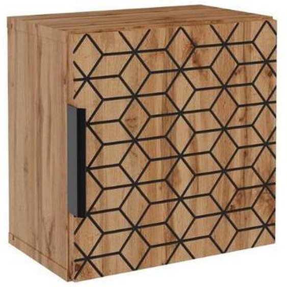 Meuble latéral de salle de bain - VIVALDI - Diamond - Chêne Wotan - 31,4 cm - 31,2 cm - 18 cm