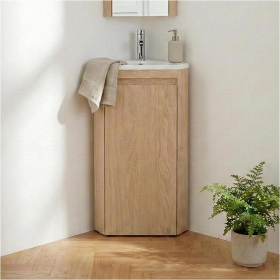 Meuble lave-mains dangle SORRENTO avec vasque en résine
