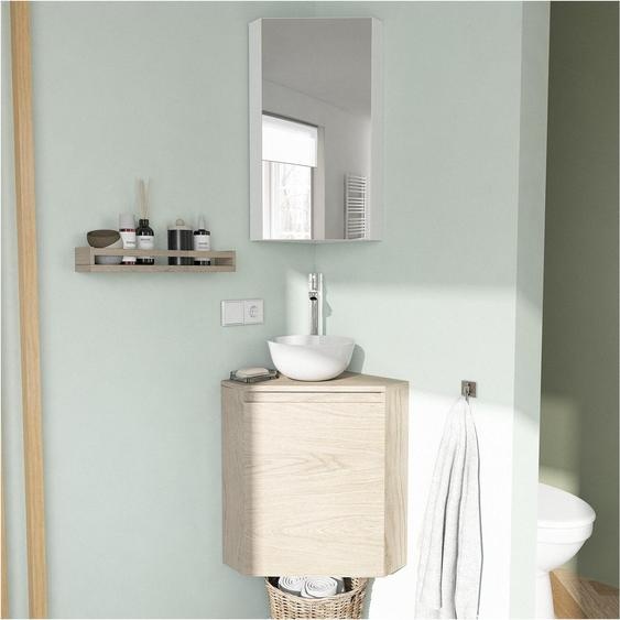 Meuble lave-mains dangle SORRENTO + vasque + robinet + armoire