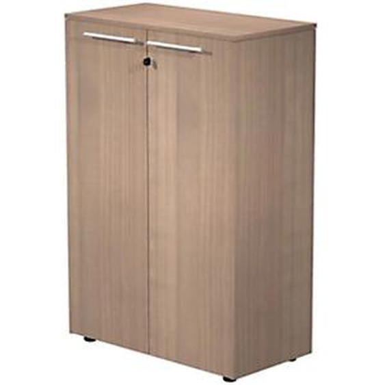 Meuble mi-haut Flore - L.83 x H.119 cm - 2 portes - Noyer