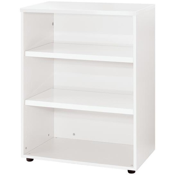 Meuble mi-hauteur ACTIVITY sans portes - H.102 x L.80 x P.47 cm - Corps Blanc - Top Blanc