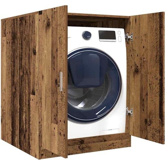 Meuble pour machine à laver vieux bois 70,5x71,5x91,5 cm