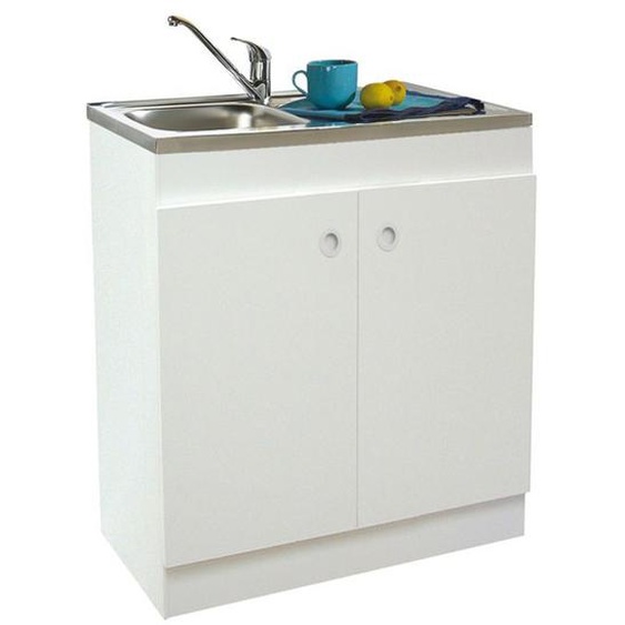 Meuble sous évier DECLIQ 90x60cm 2 portes avec charnières invisibles - NEOVA - S13N22090
