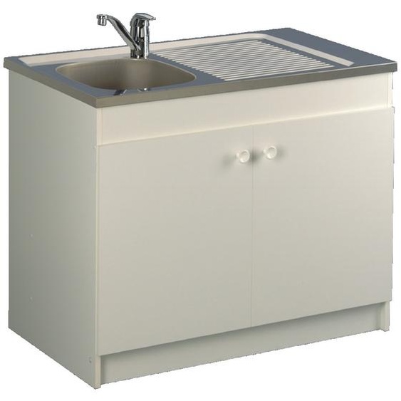 Meuble sous évier LEADER hydrofuge 1200x600cm 3 portes - AQUARINE - 200137