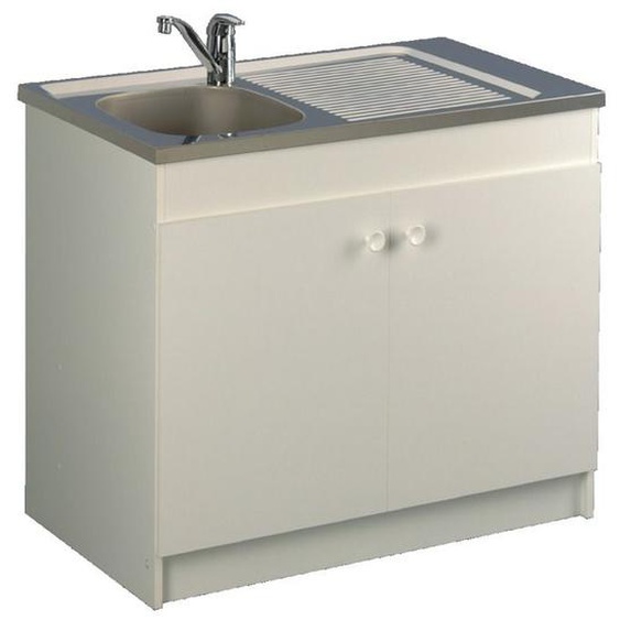 Meuble sous évier LEADER hydrofuge 800x600cm 2 portes - AQUARINE - 200103