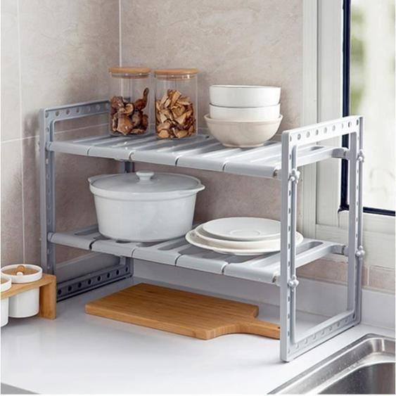 MEUBLE SOUS-EVIER Tablette télescopique pour évier de cuisine réglable en hauteur à gauche et à droite