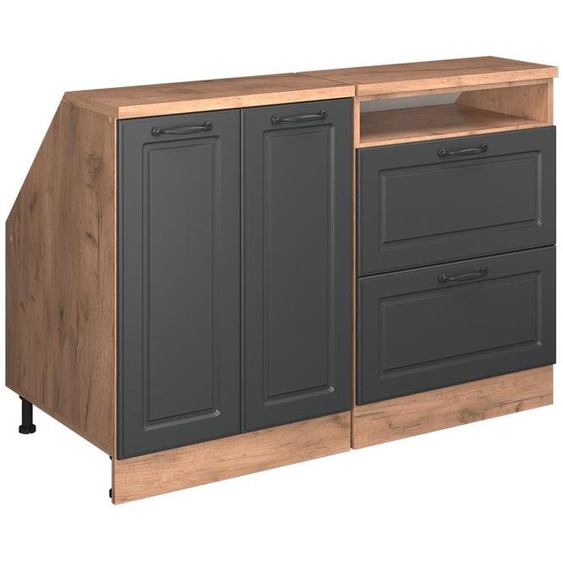 Meuble sous pente Vicco R-Line Anthracite campagne 120cm Lot de 2 caissons 60 cm de profondeur, Model 60054