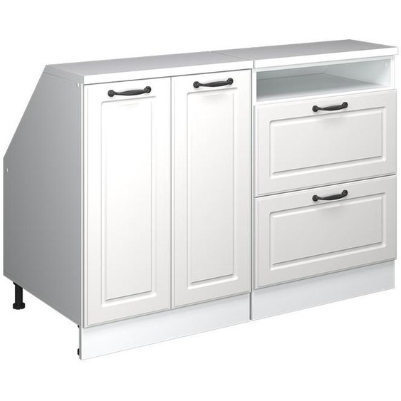 Meuble sous pente Vicco R-Line Blanc campagne 120cm Lot de 2 caissons 60 cm de profondeur, Model 60175
