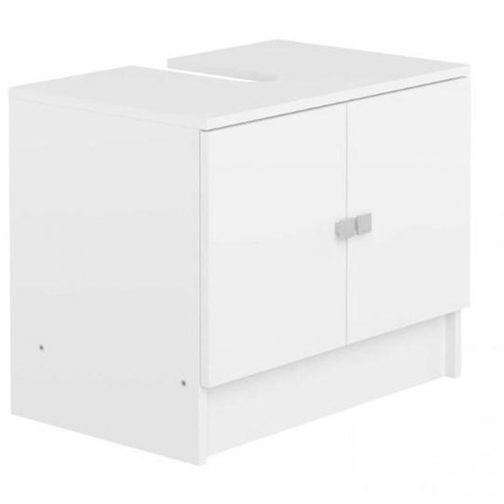 Meuble sous-vasque RIVA design blanc 2 portes