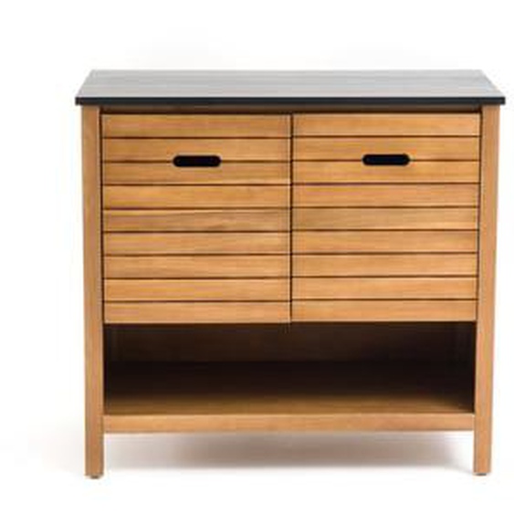 Meuble sous vasque Saturne, Acacia, 90 cm