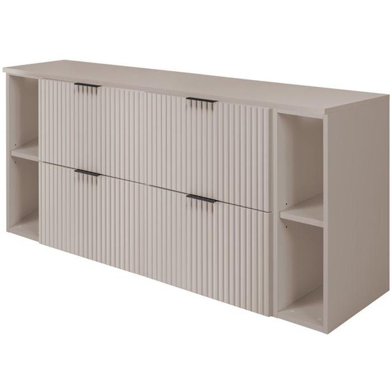 Meuble Sous Vasque Flow Cachemire 160 Cm Avec 2 X Létagères - Extensions Et Plan