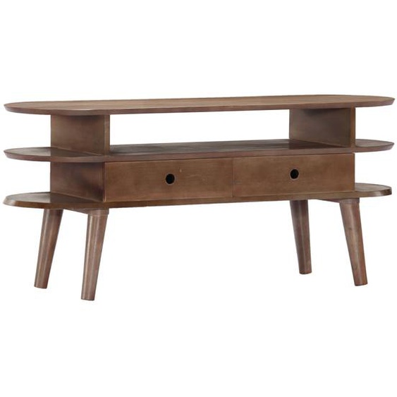 Meuble TV 110x35x50 cm Bois dacacia solide