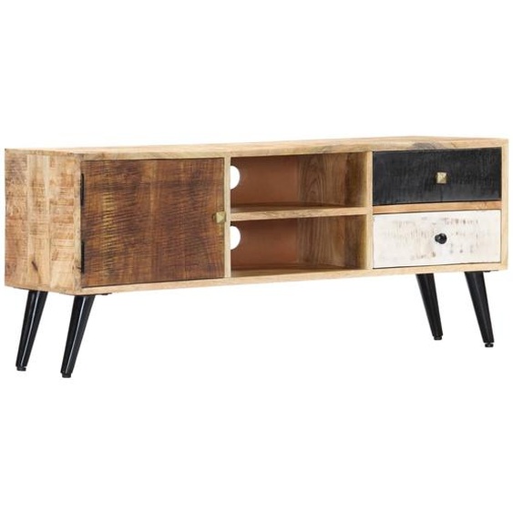 Meuble TV 115x30x47 cm Bois massif de manguier