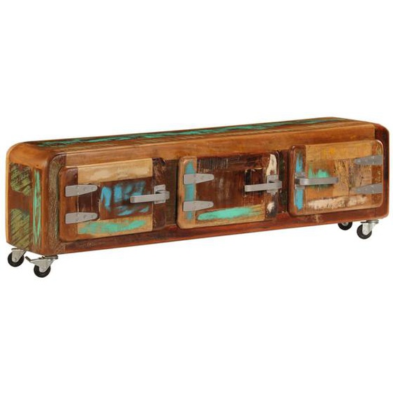 Meuble TV 120 x 30 x 37 cm Bois de récupération massif