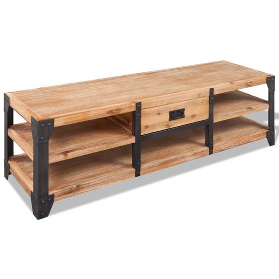 Meuble TV 140x40x45 cm bois dacacia massif