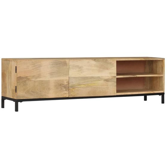 Meuble TV 145x30x41 cm Bois massif de manguier