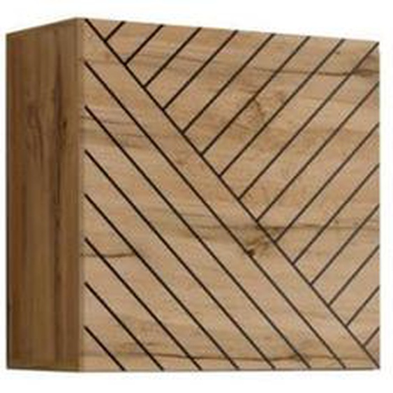 Meuble TV - AC-DÉCO - Ensemble mural Switch - Bois - Beige - L 330 x H 160 x P 40 cm