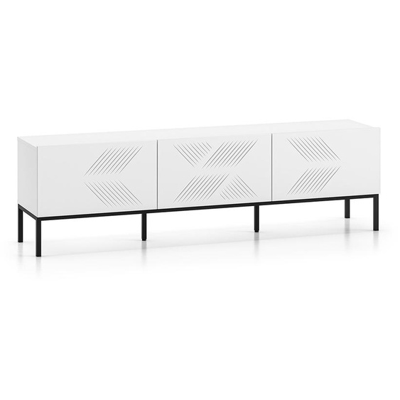 Meuble TV ADELE 3 – blanc / noir