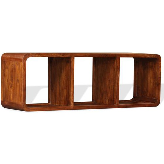 Meuble TV Bois massif avec finition miel 120 x 30 x 40 cm