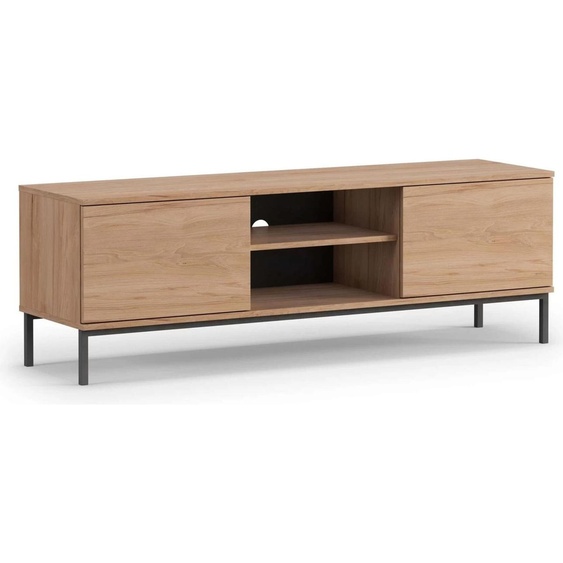 Meuble TV deux portes NIXI – chêne hickory rockford