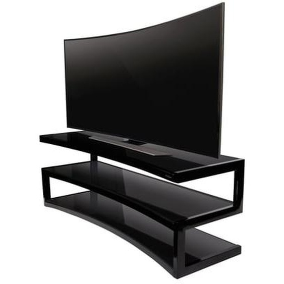 Meuble TV Esse Curve noir laqué/noir 32-60 P