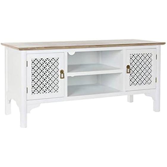 Meuble TV - HOME DECOR - Dkd Home Decor - Blanc - Bois - 120 x 45 x 57 cm