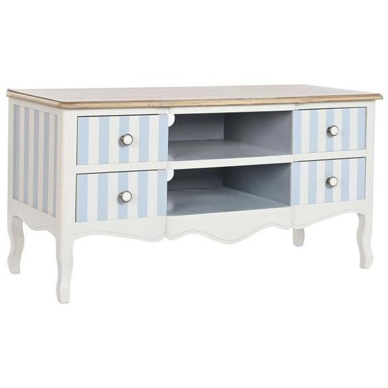 meuble tv style méditerranée, romantique paulownia 120 cm