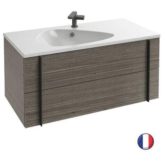Meuble de salle de bain 100 cm Nouvelle Vague chêne