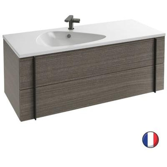 Meuble de salle de bain 120 cm Nouvelle Vague chêne