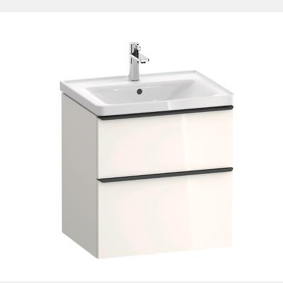 Meuble vasque 58 cm D-Neo Blanc brillant