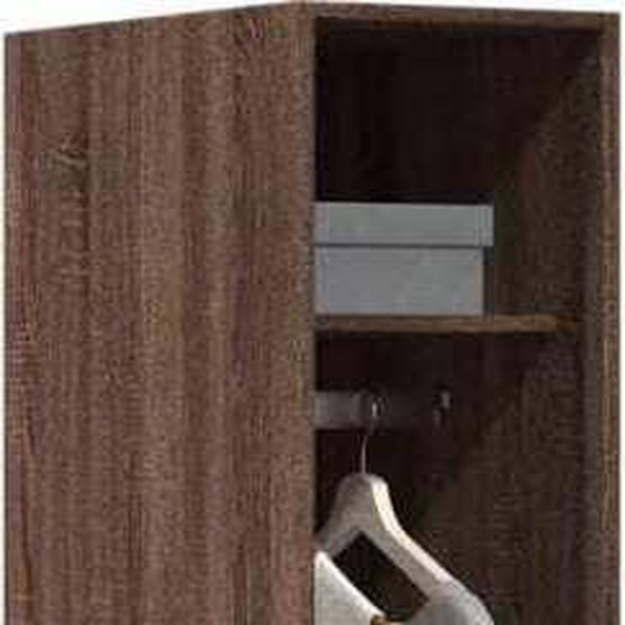 Meubles Armoire aspect chêne brun 30x50x200 cm Matériau dérivé du bois - Armoires 3307780