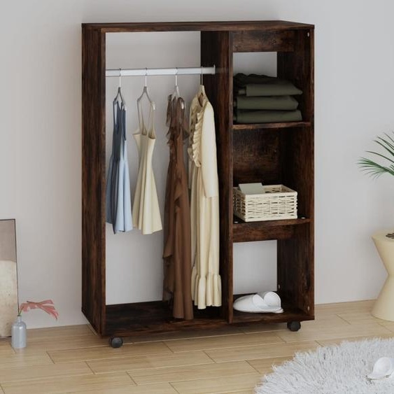 Meubles Armoire Chêne fumé 80x40x110 cm Matériau dérivé du bois - Armoires 815978