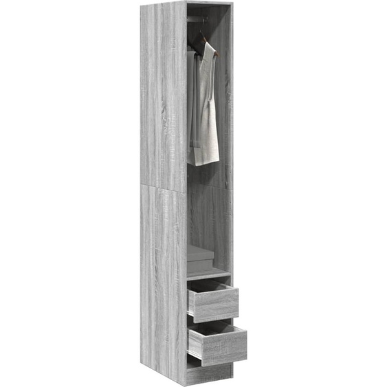 Meubles Armoire Gris Sonoma 30x50x200 cm Matériau dérivé du bois - Armoires 3307743
