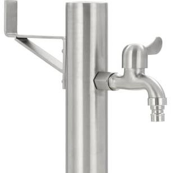 Meubles Colonne deau de jardin Acier inoxydable Rond 65 cm - Tonneaux deau 45457