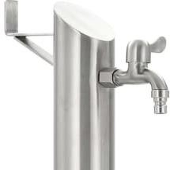 Meubles Colonne deau de jardin Acier inoxydable Rond 95 cm - Tonneaux deau 45456