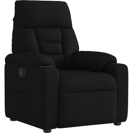 Meubles Fauteuil Relax Tissu Noir - Fauteuils TV & Relax 4015544
