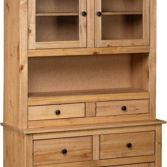 Meubles Highboard 93x40,5x180 cm Pin Panama - Commodes 282700