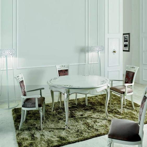 Meubles italiens Table de salle à manger en bois de luxe Tables Design Salle à manger 140x79cm