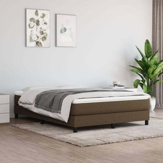 Meubles Matelas à ressorts ensachés Marron foncé 140x190x20 cm Tissu - Autres matelas 347777