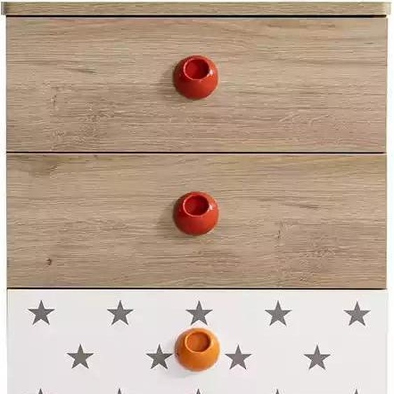 Meubles pour enfants Commode Etoile Armoire Bois Commodes Design Blanc