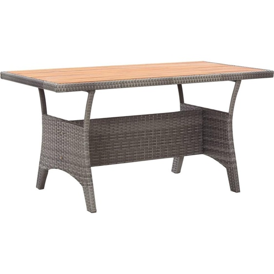 Meubles Table de jardin Gris 120x70x66 cm Acacia massif - Tables de jardin 316586
